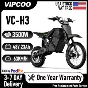 Electric Dirt Bike VIPCOO H3 3500W 48V23AH Electric Motorcycle Fat Tire Nitrogen Suspension E Dirt Bike for Teens and Adults - AliExpress 201355758